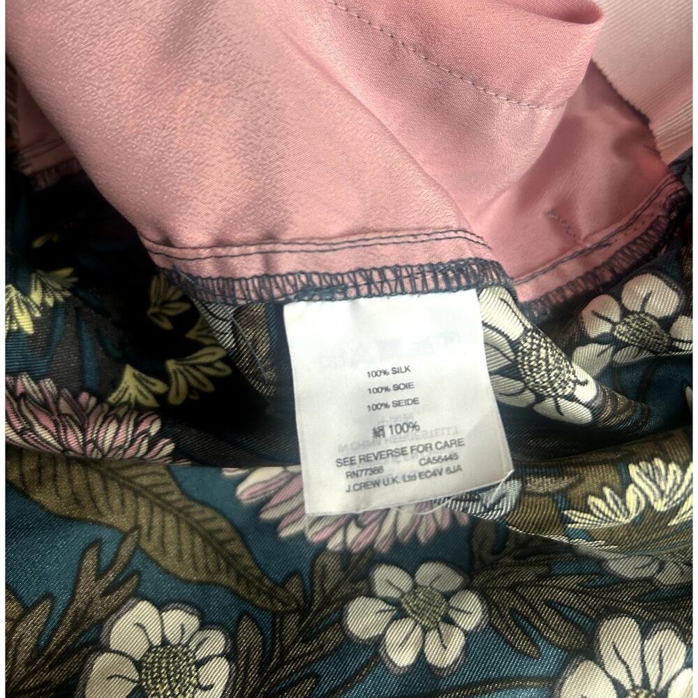 Abigail Borg for J.Crew Silk Floral Wide‑Leg Pants - Picture 7 of 7